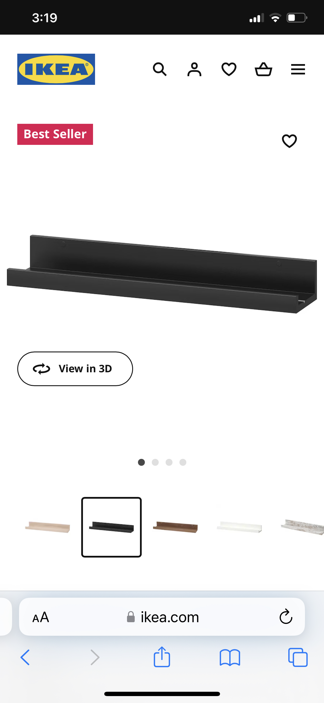 4 IKEA Mosslanda Picture Ledges - photo 2