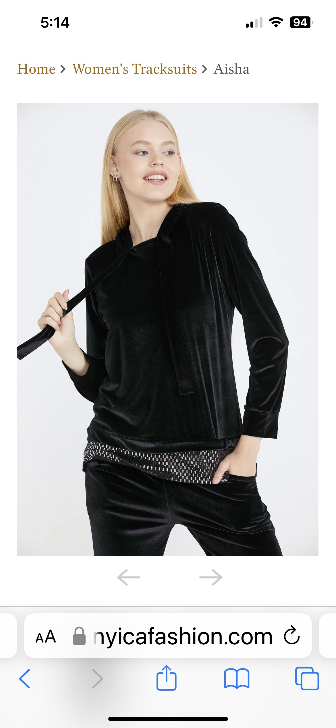 Luxury velvet, two piece set- leisure wear image indicator(2)