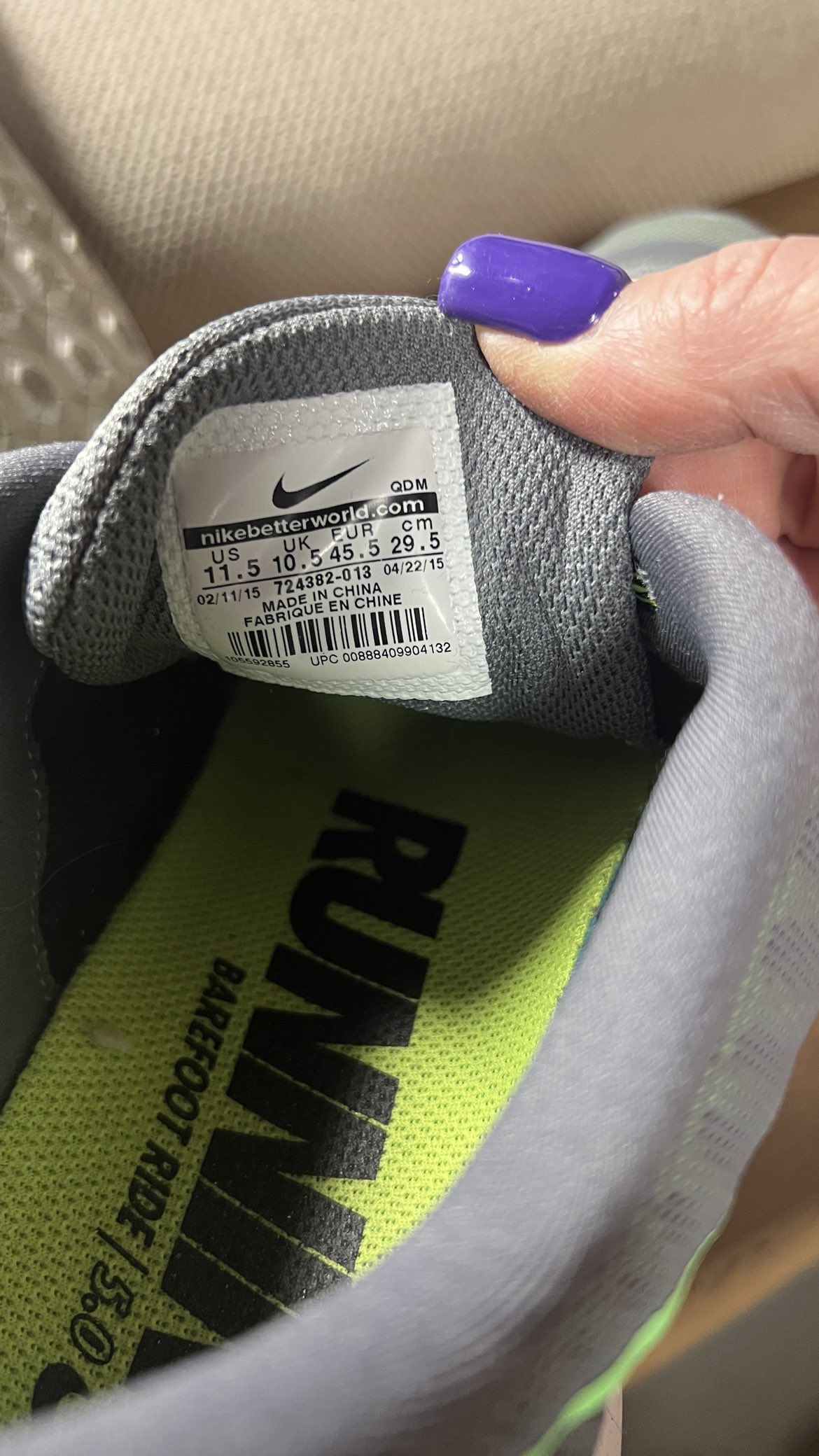 Running shoe image indicator(3)