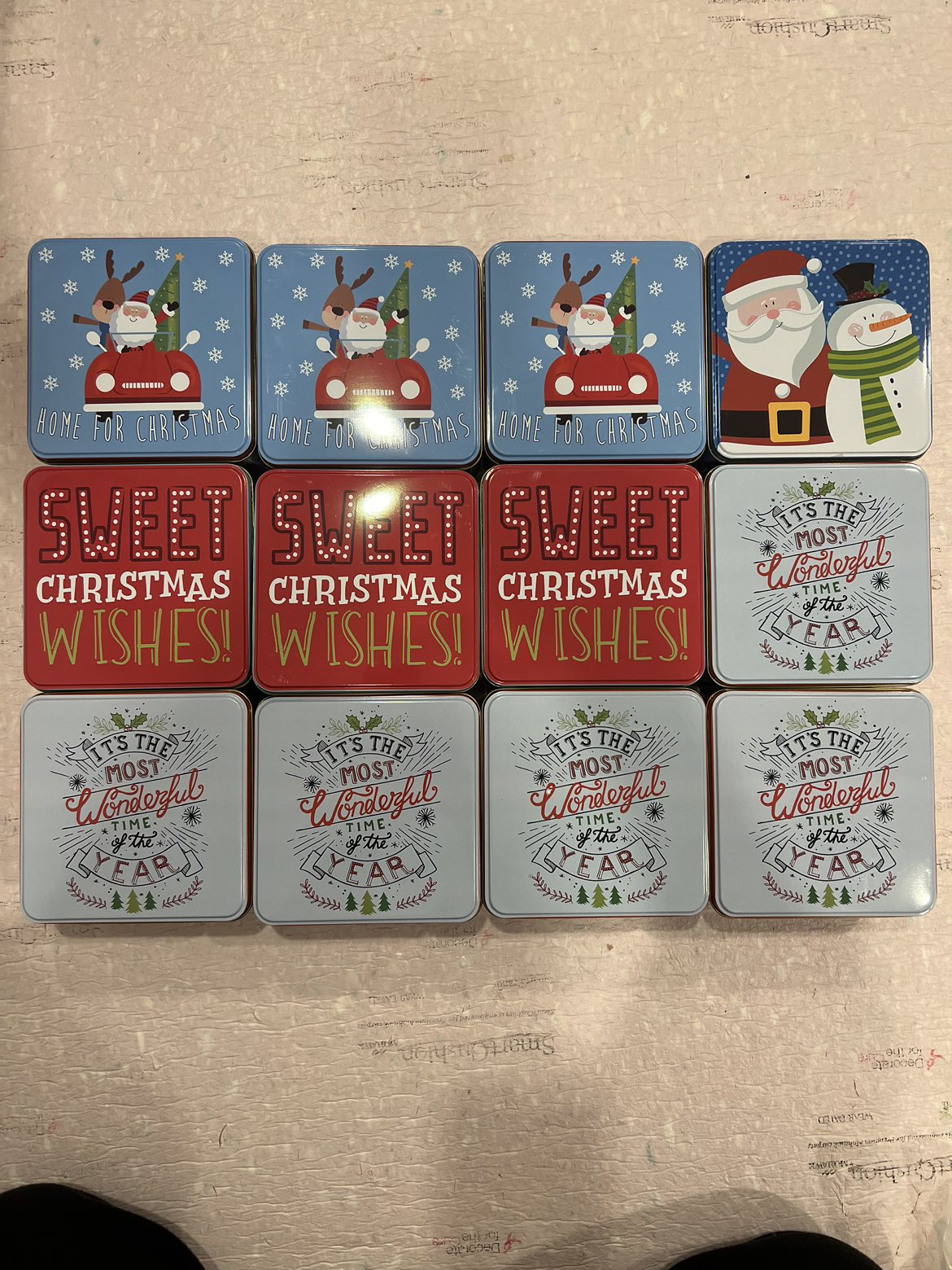 Brand New Christmas Cookie Tins / Containers (12) thumbnail
