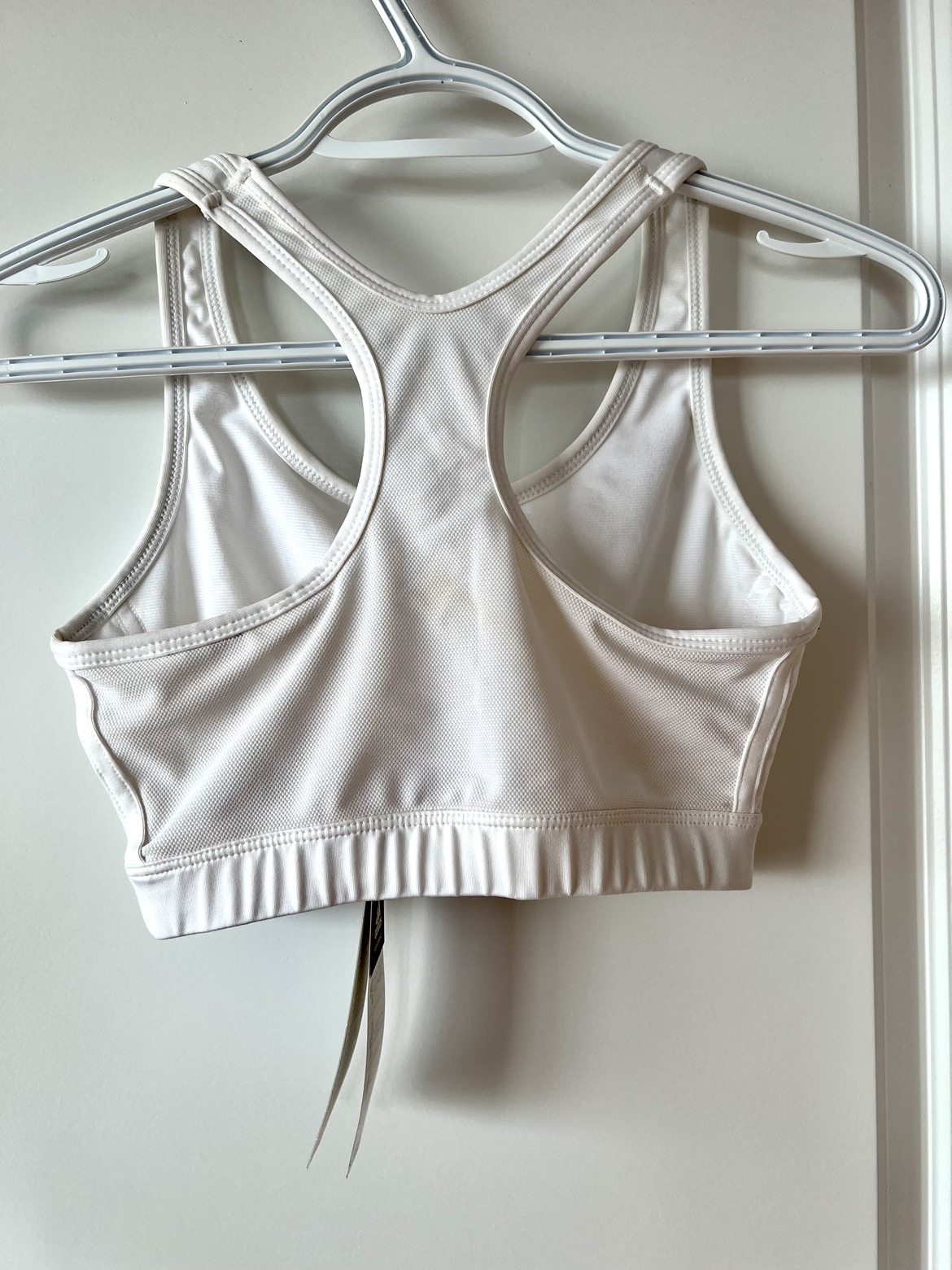 BNWT adidas white sports bra image indicator(2)