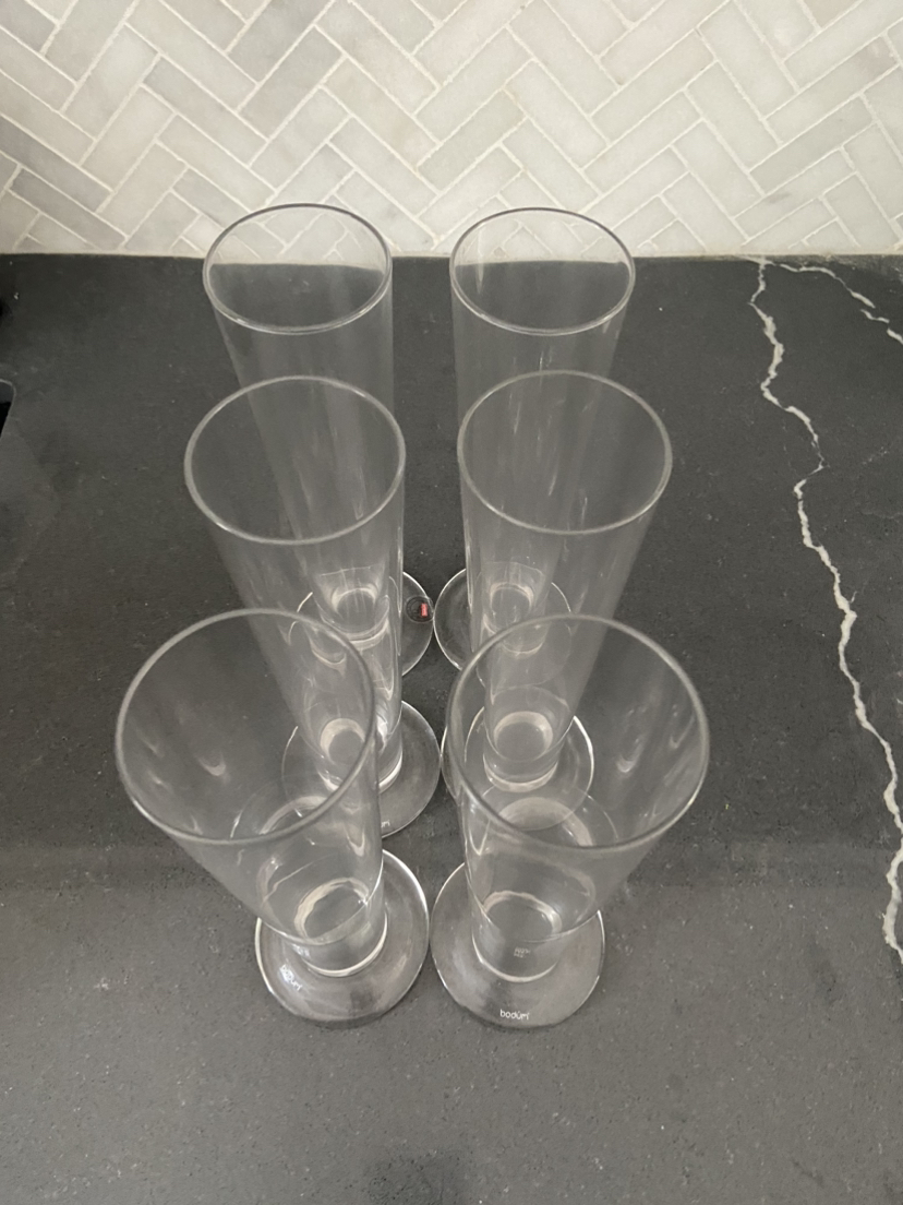 Bodum Pilsner tall beer glasses set of 6 image indicator(2)
