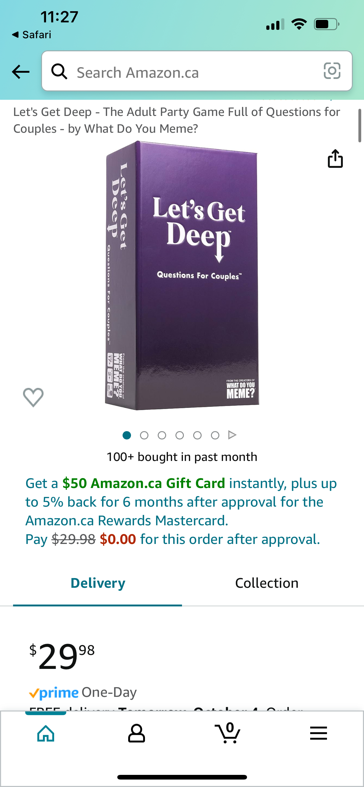Let’s get deep card game
