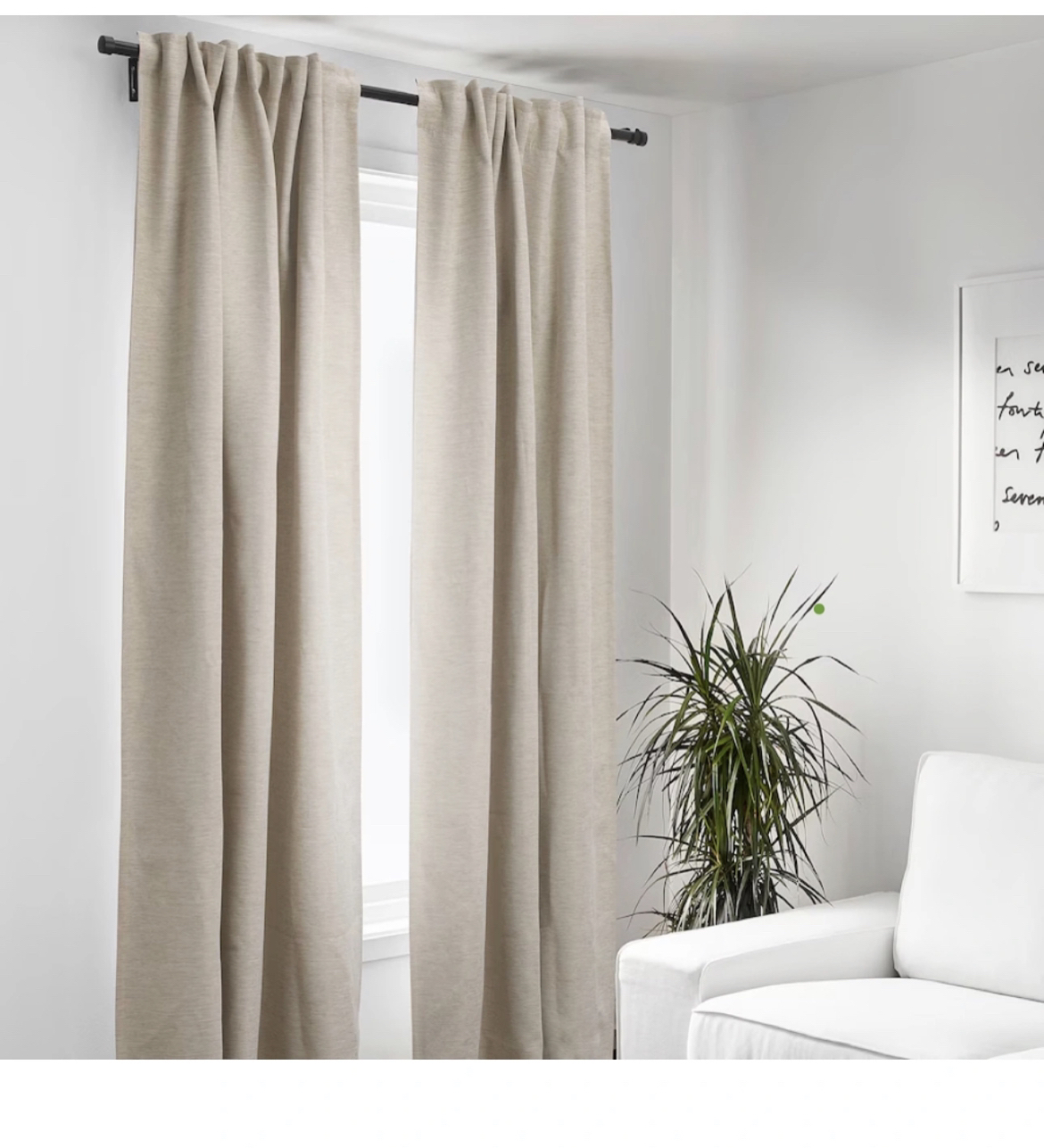 IKEA darkening curtain