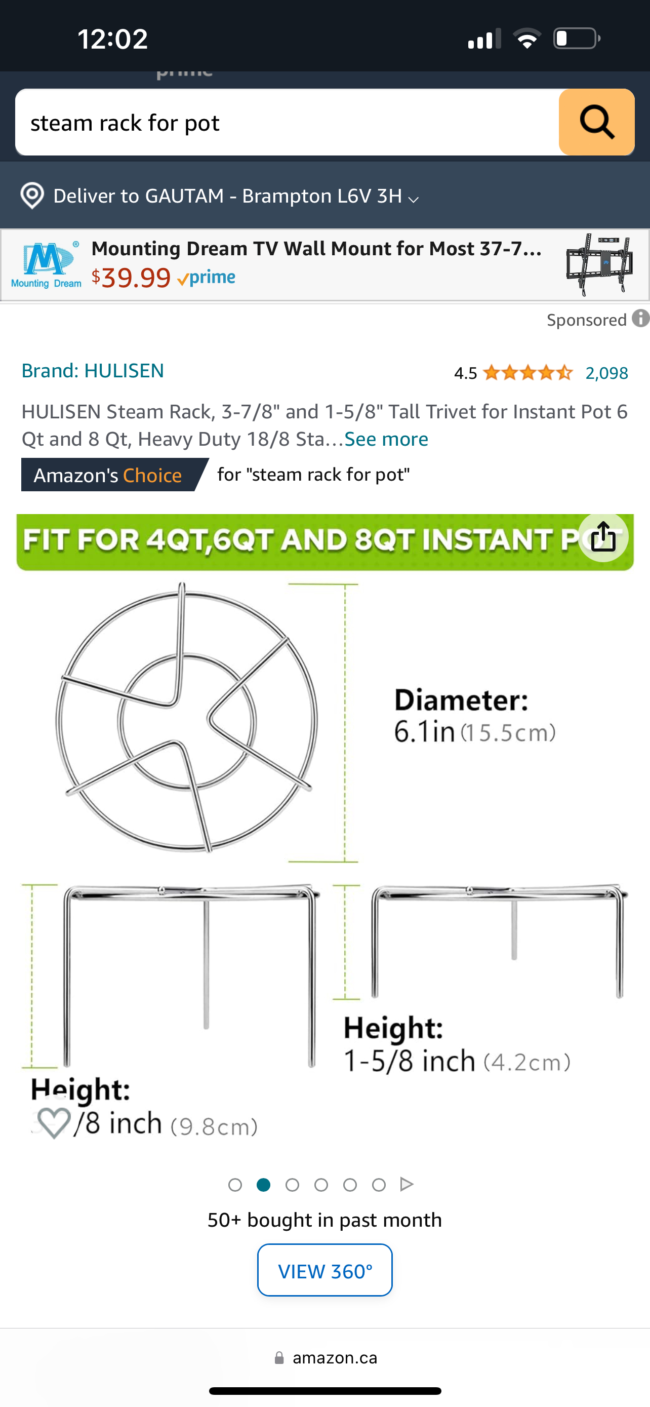 Free “never used” Steam rack (9.8 cm high) - photo 3