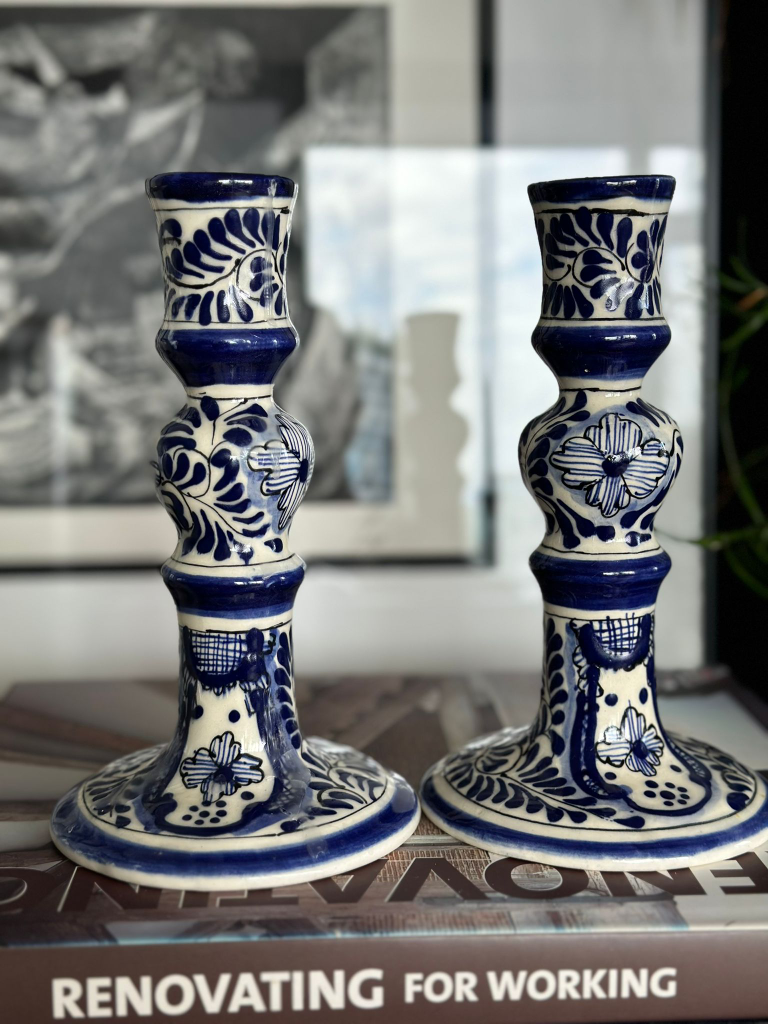 Mexican Ceramic Candle Holders