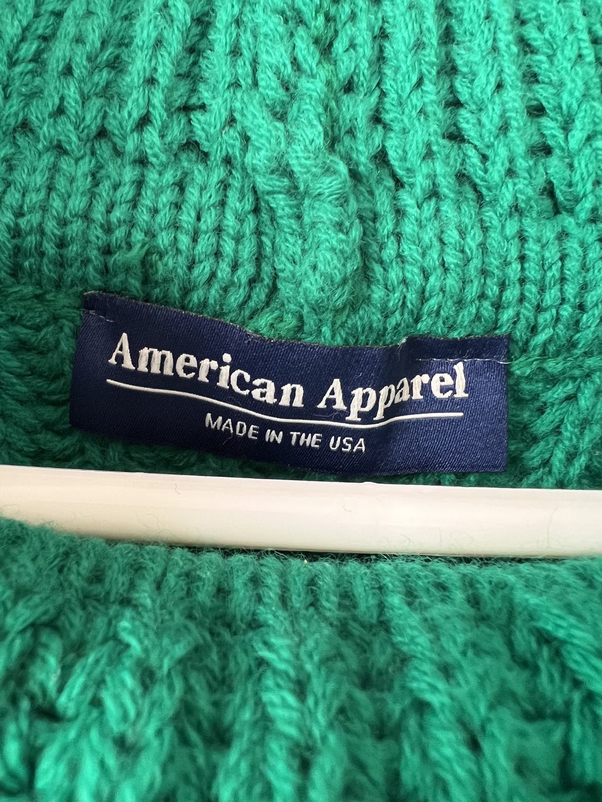 American Apparel oversize green chunky sweater image indicator(6)
