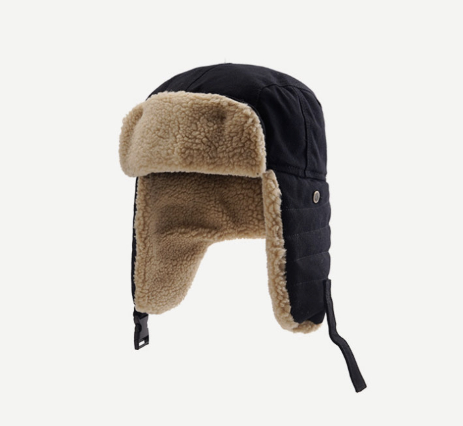 Black winter hat