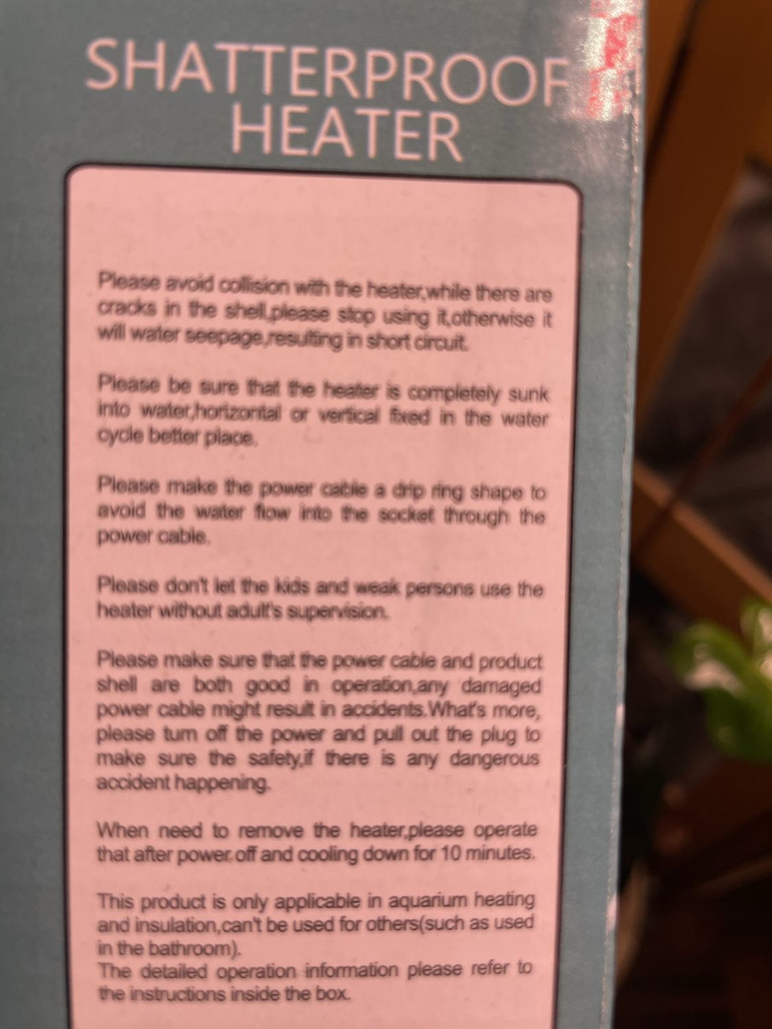 Submersible Betta heater - photo 3
