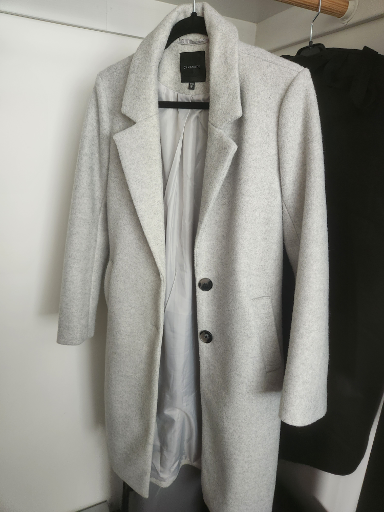 Dynamite Trench Coat Grey - XS