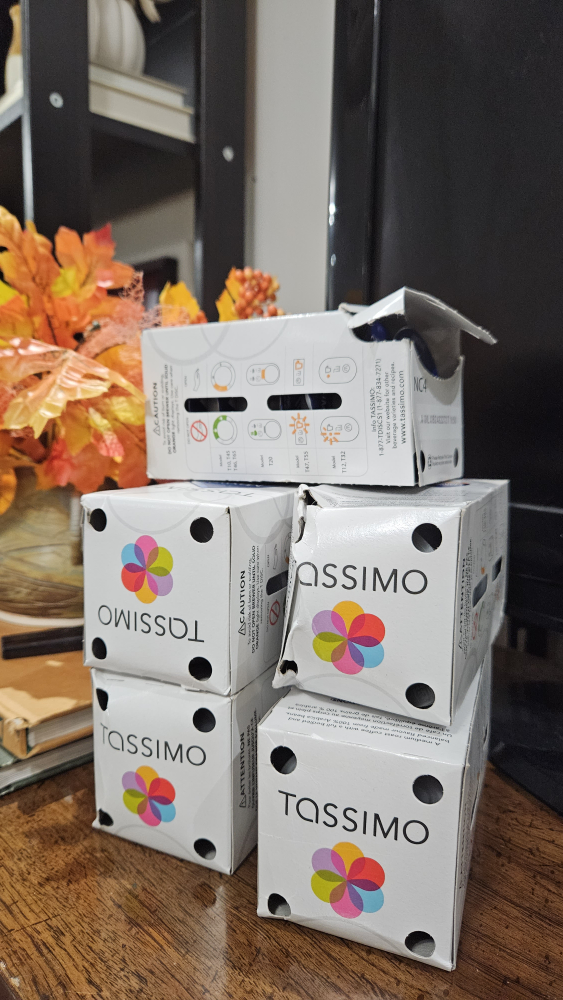 5 boxes of Tassimo coffee pods thumbnail