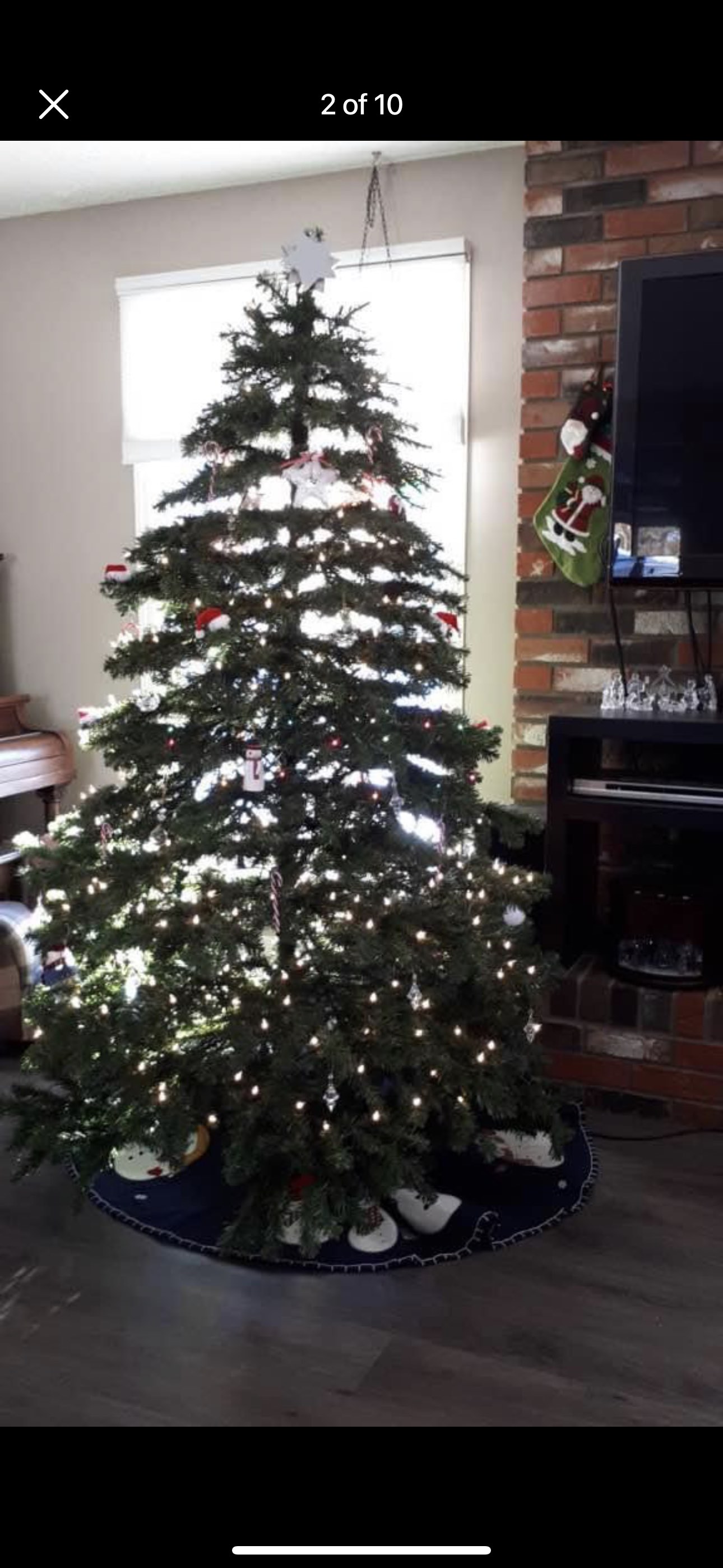 7 Foot Christmas Tree with Lights, Stand &  Tree Bag - photo 4