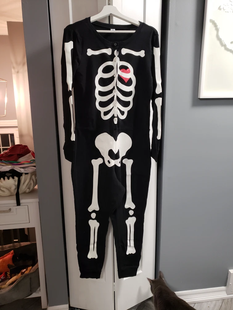 Women's skeleton onesie thumbnail