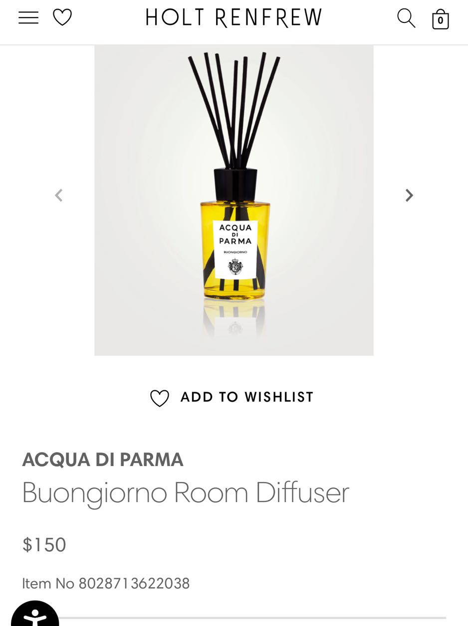 Acqua Di Parma Room diffuser $110 - photo 2