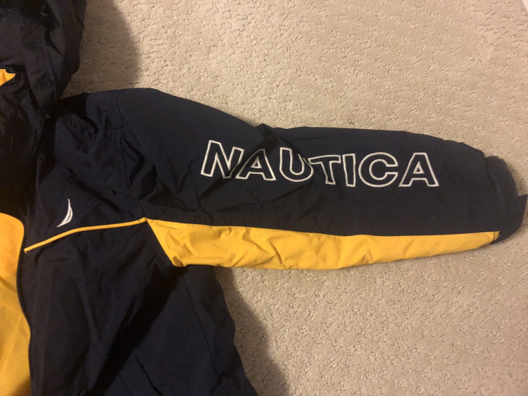 Size XL/7X boy’s Nautica windbreaker jacket image indicator(5)