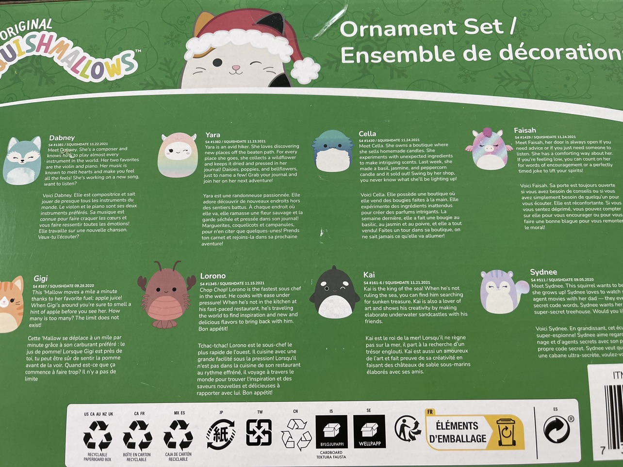 Original Squishmallows Ornament Set - photo 3