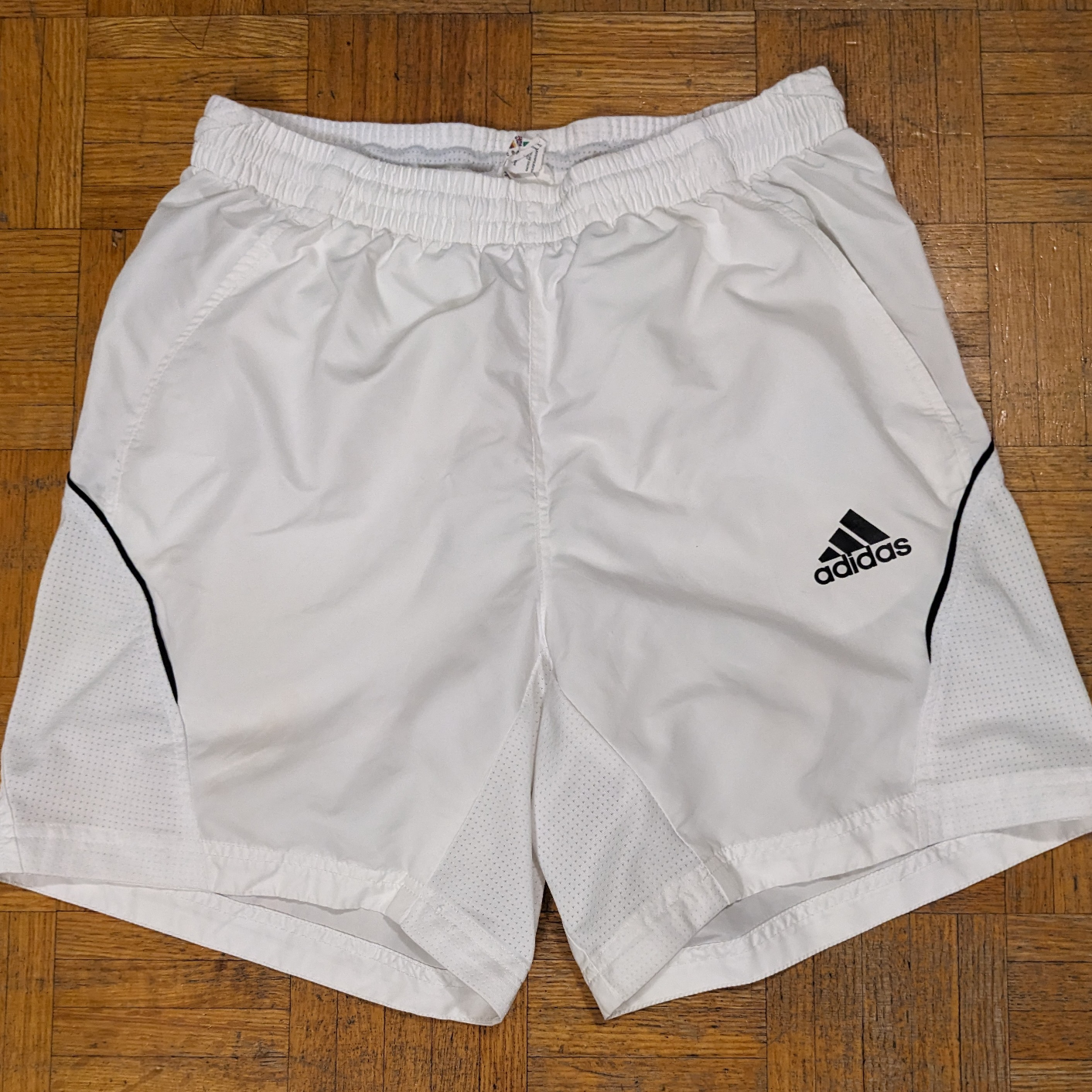 White Adidas Shorts thumbnail