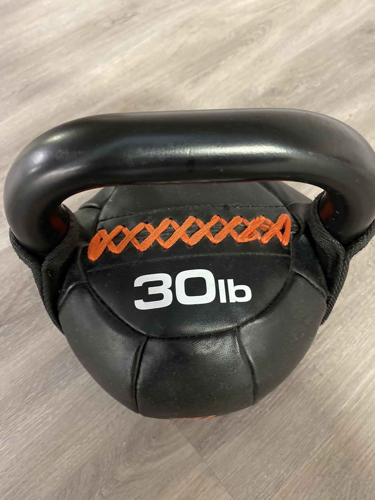 Bionic Body Black 30-pound Kettlebell image indicator(2)