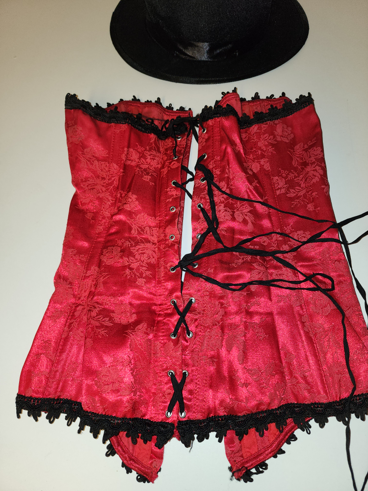 🎃 Red Satin Corset 🎠🎪 image indicator(4)