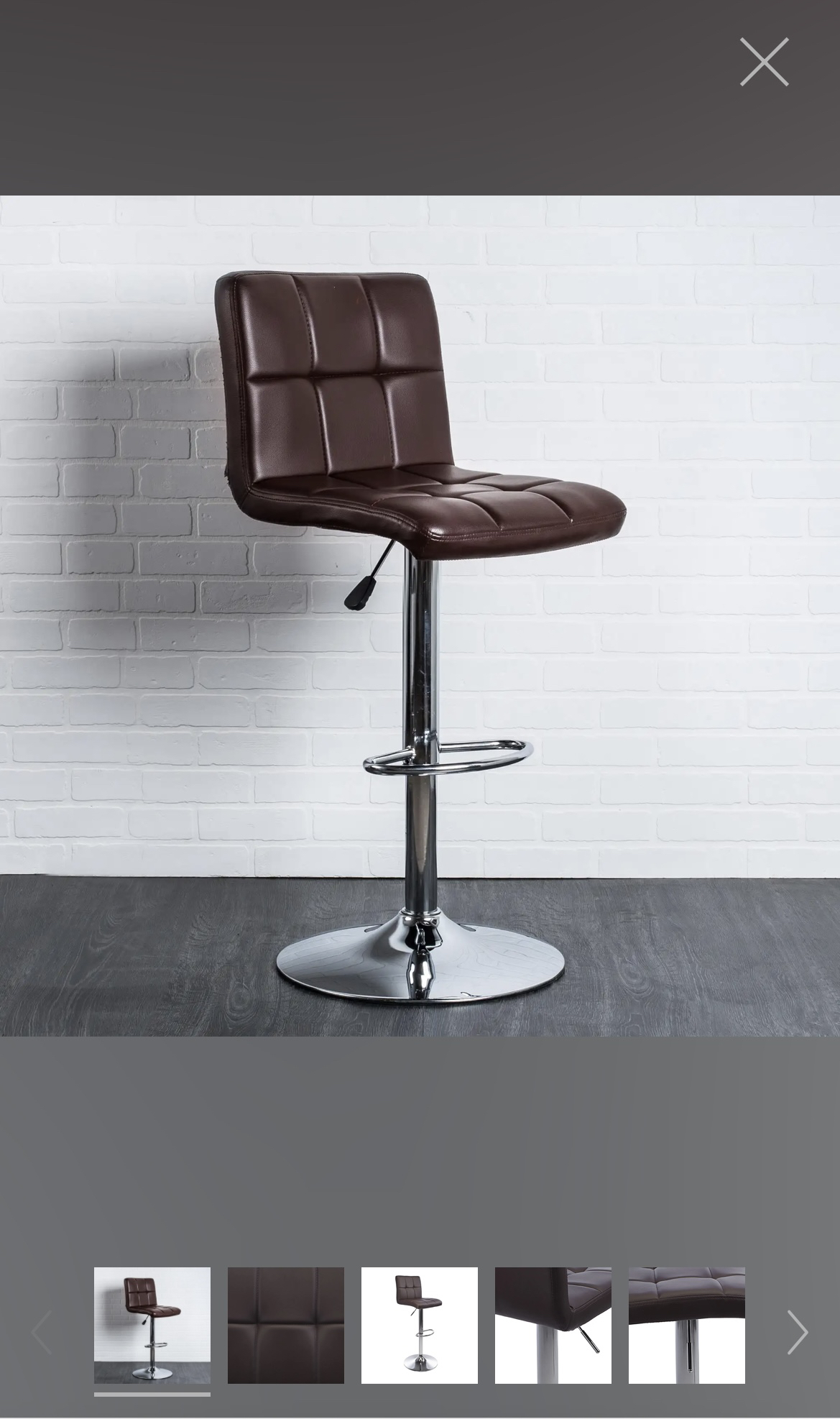 Faux Leather Bar Stool (x2) image indicator(2)