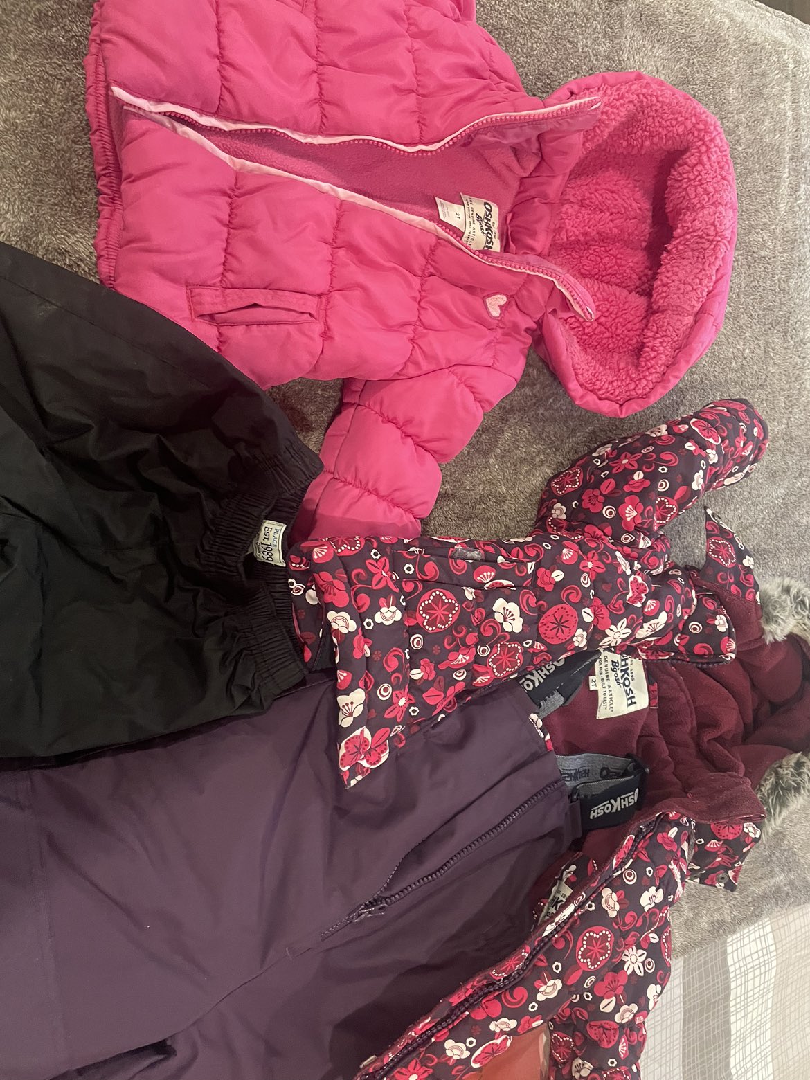 2 piece snow suits and sorel snow boots