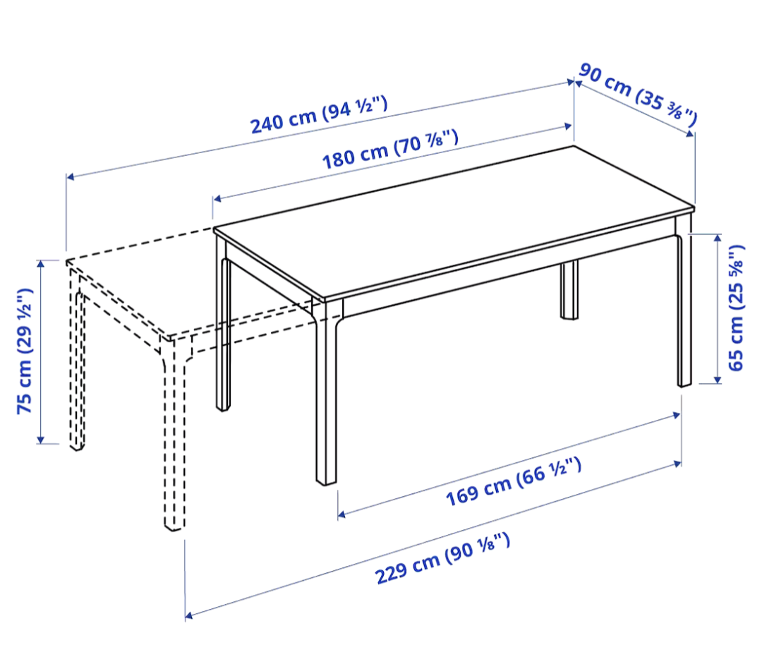 Ikea Extendable Dining Table - photo 3