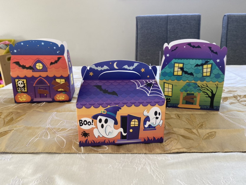 Halloween goody boxes