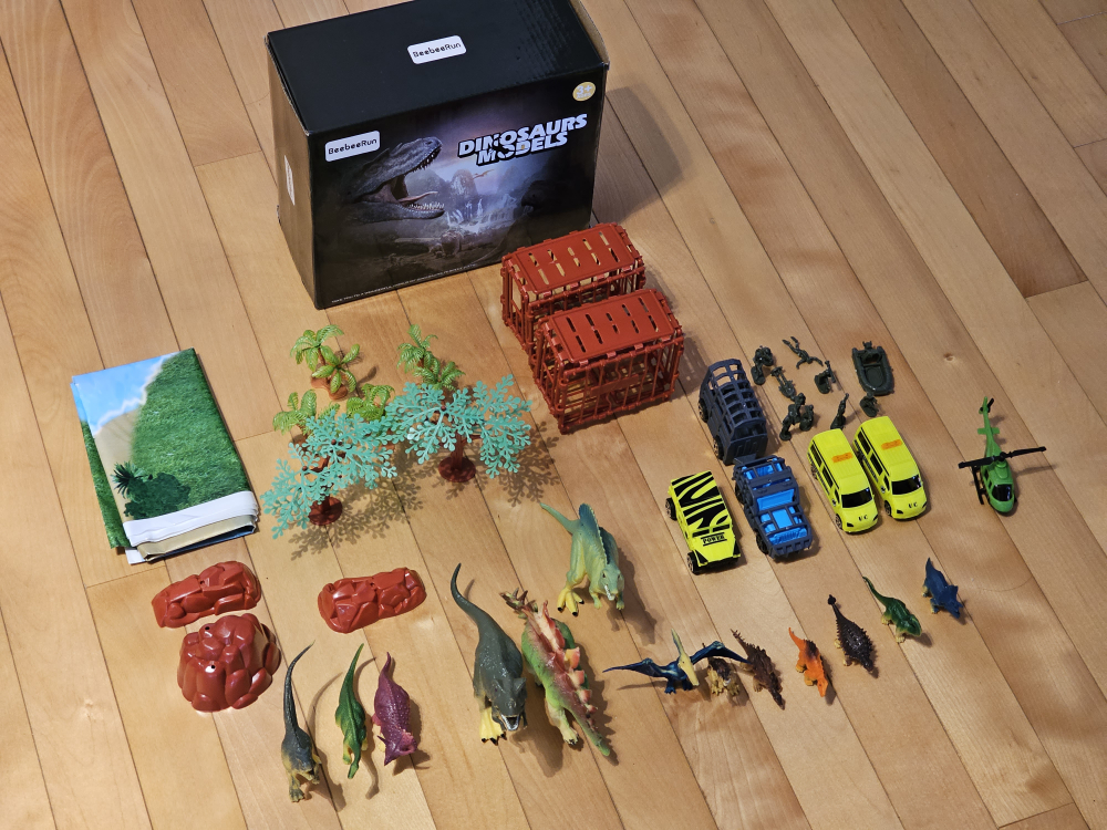 Dinosaur Toy Set with map - photo 2