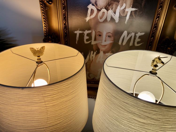 Set of 2 Sweet Pink MCM Table Lamps - photo 4