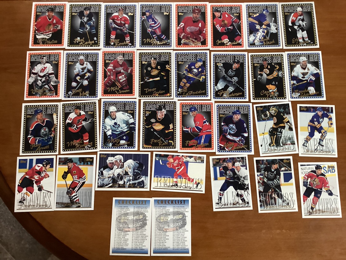 1995-96 TOPPS Hockey Cards Complete Set. 1 - 220 !
