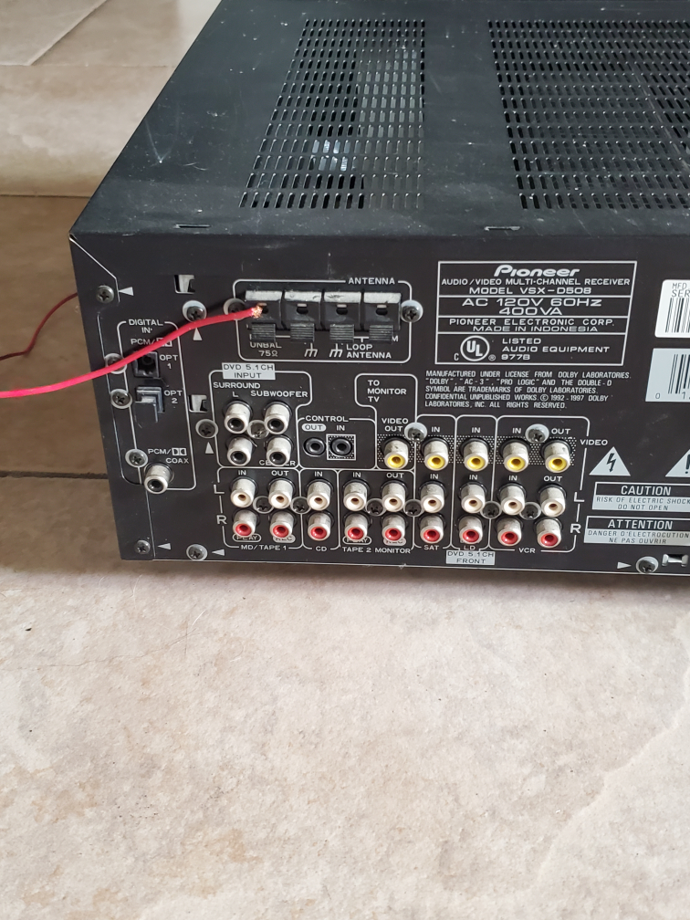 Pioneer Sterio Receiver image indicator(5)