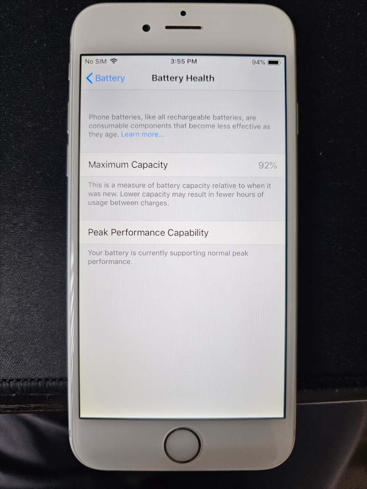 iPhone 6 (16GB) 92% battery health - photo 3