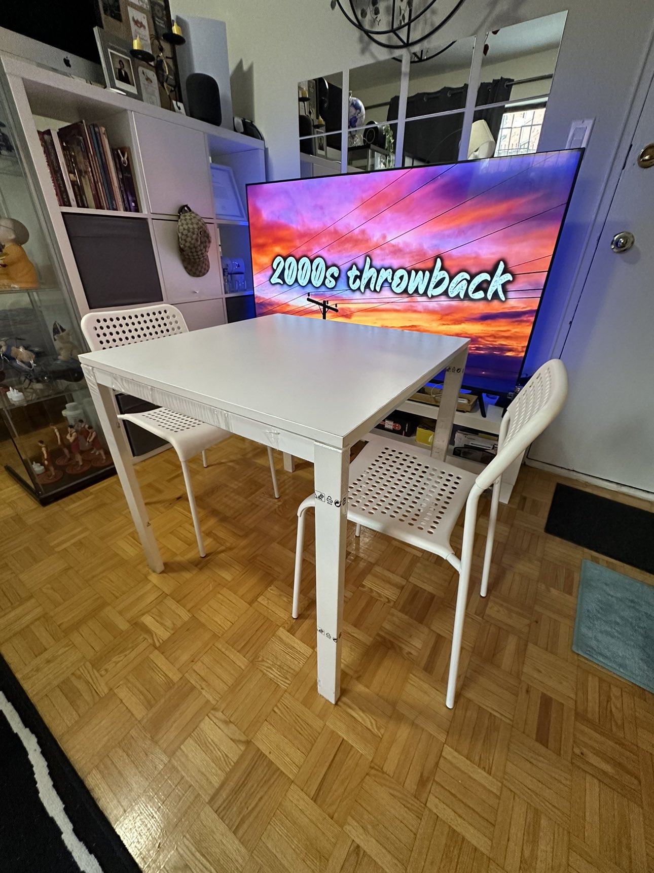 Ikea Melltorp 2 chairs and 1 table