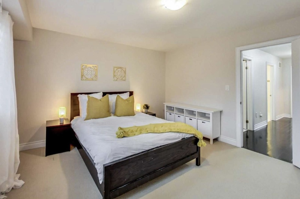 Crate and Barrel bed frame