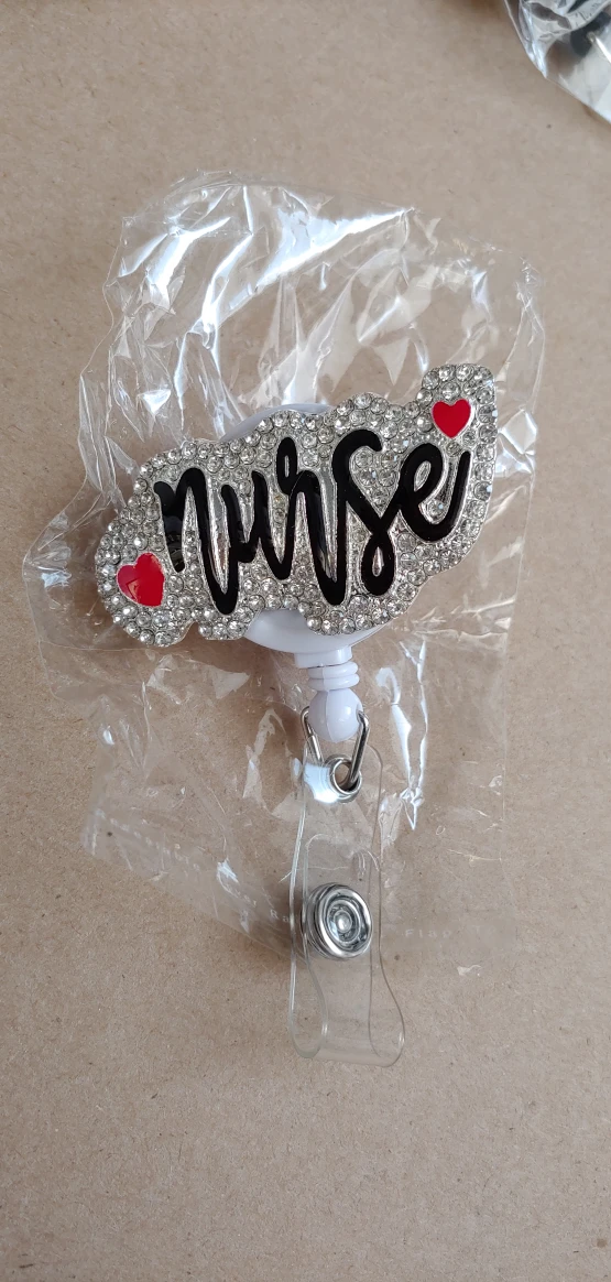 🆕 ID badge holder with rhinestones image indicator(5)