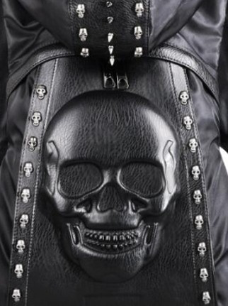 3D Spiked Hooded Skull Backpack
