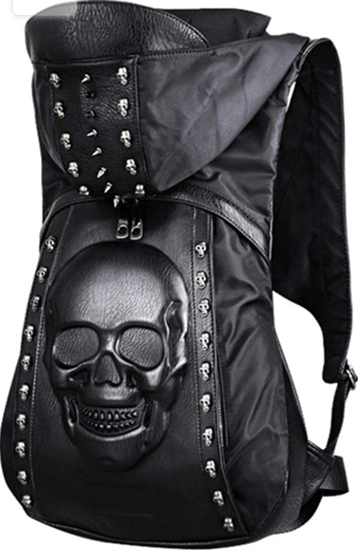 3D Spiked Hooded Skull Backpack - photo 2