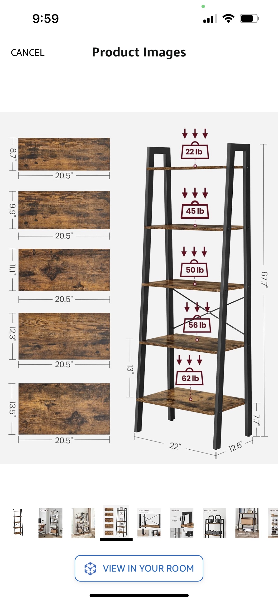 Ladder Shelves, 5-Tier & 4-tier Bookshelf image indicator(4)