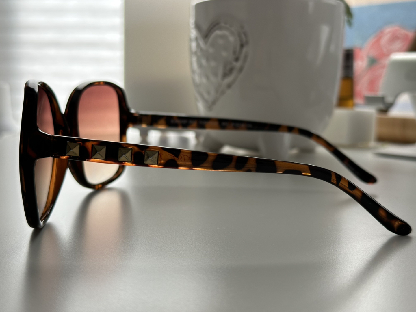 Betsey Johnson Sunglasses • tortoise with gold stud detail image indicator(3)