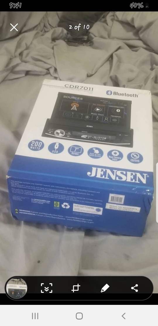 Jensen CDR 7011 single din touch screen - photo 3