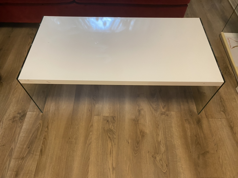 White contemporary coffee table - photo 2