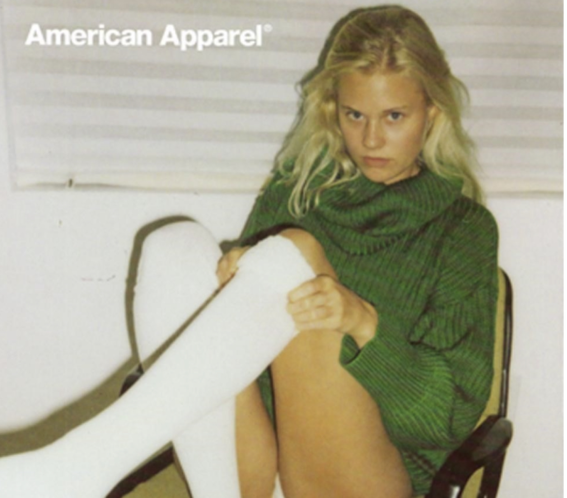 American Apparel oversize green chunky sweater image indicator(3)