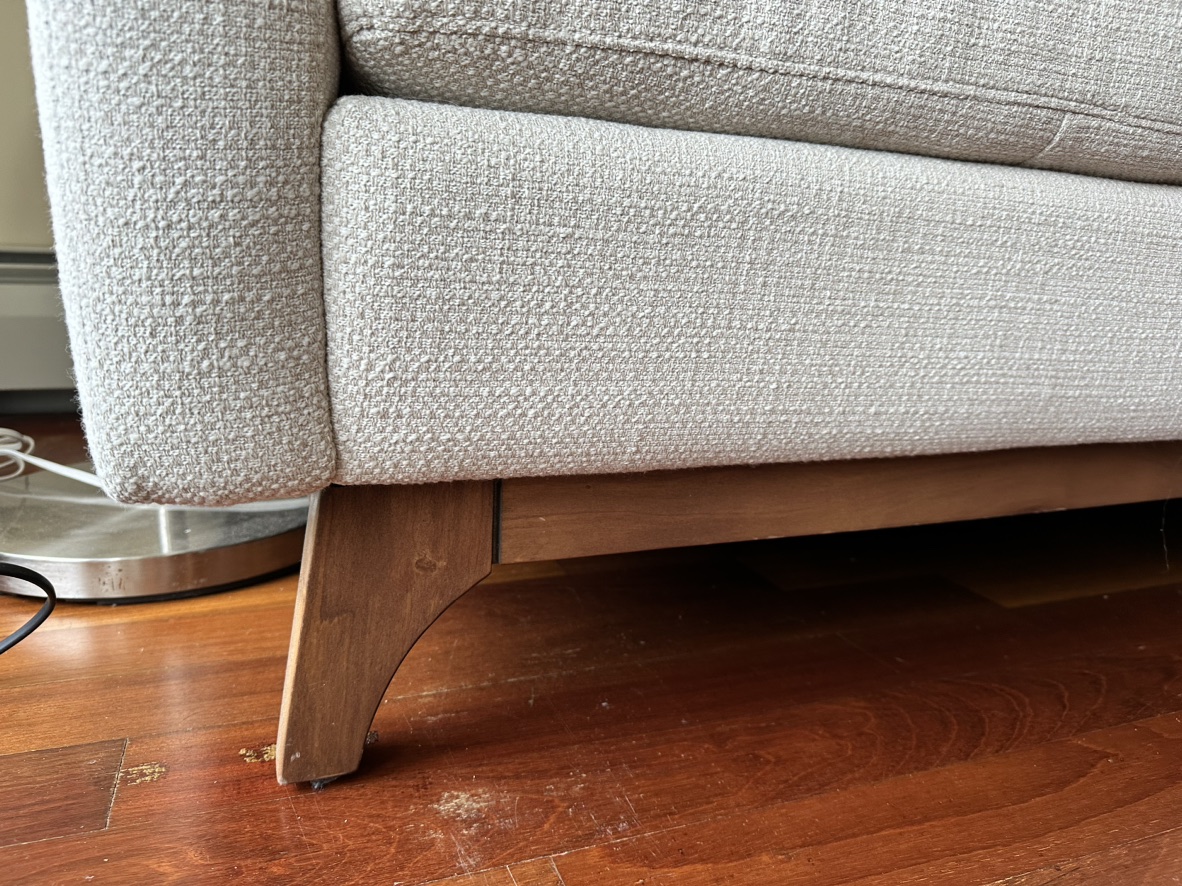 Beige Mid-Century Modern Couch - photo 4