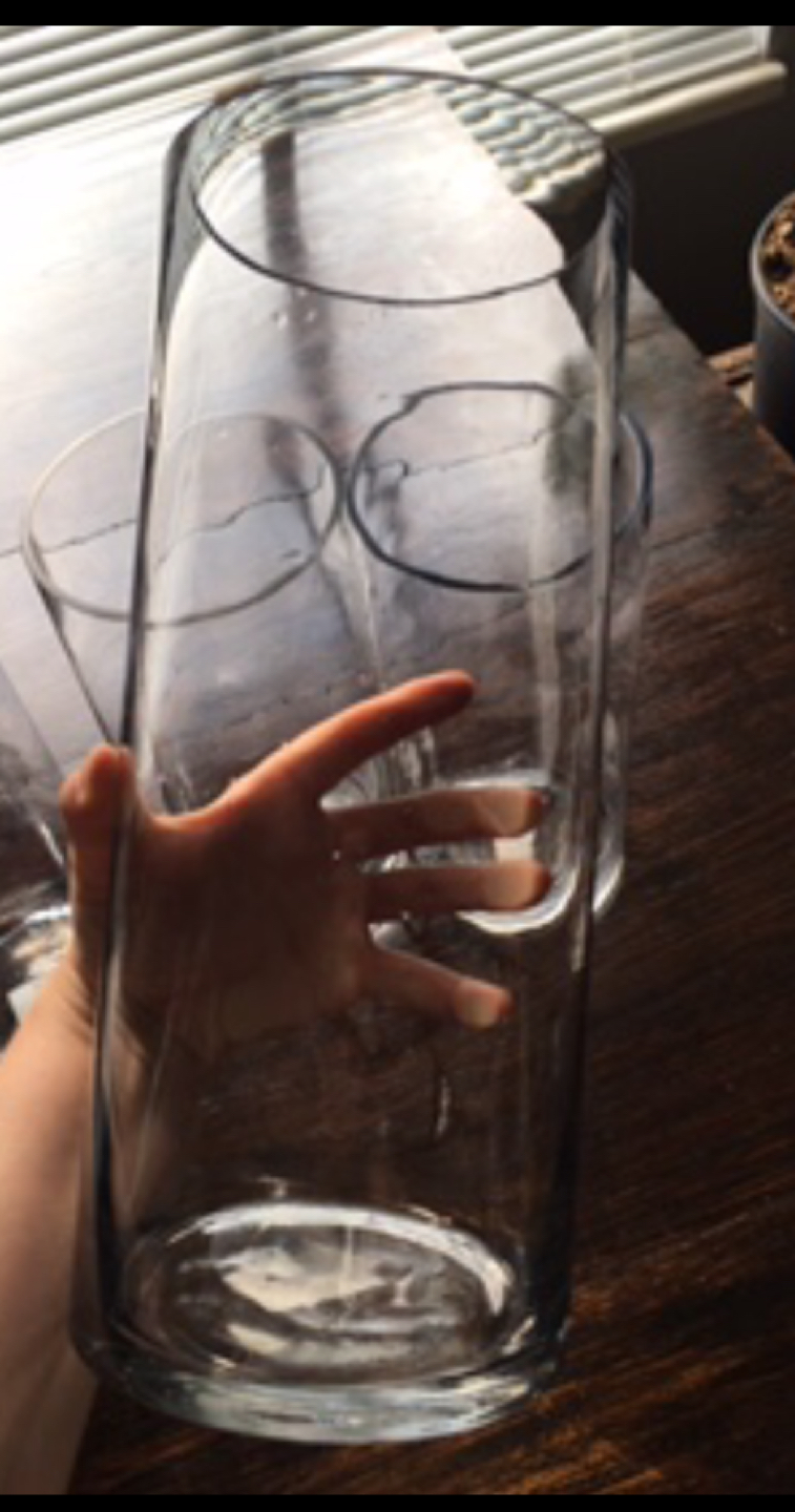 Hurricane Cylinder Vases x 5