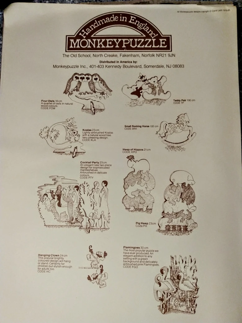 Cancan Dancers Wooden Monkey Puzzle image indicator(4)