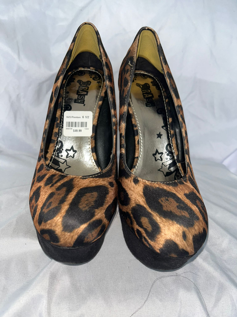 Brash Leopard Print Platform Wedges image indicator(4)