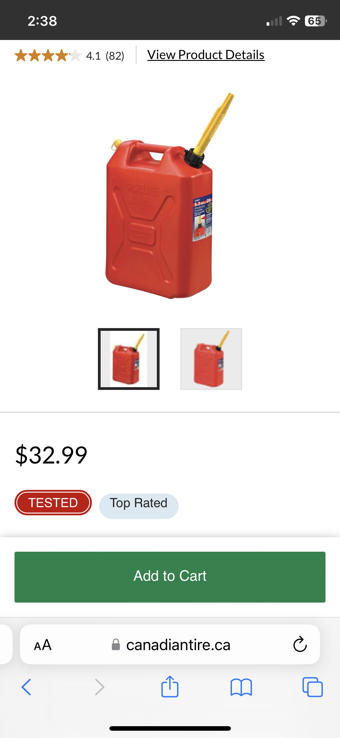 20L gas can Jerry Can new - photo 2