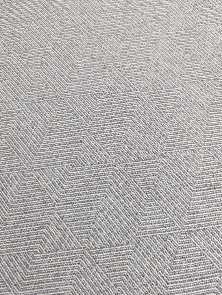Round Grey Ottoman - photo 2