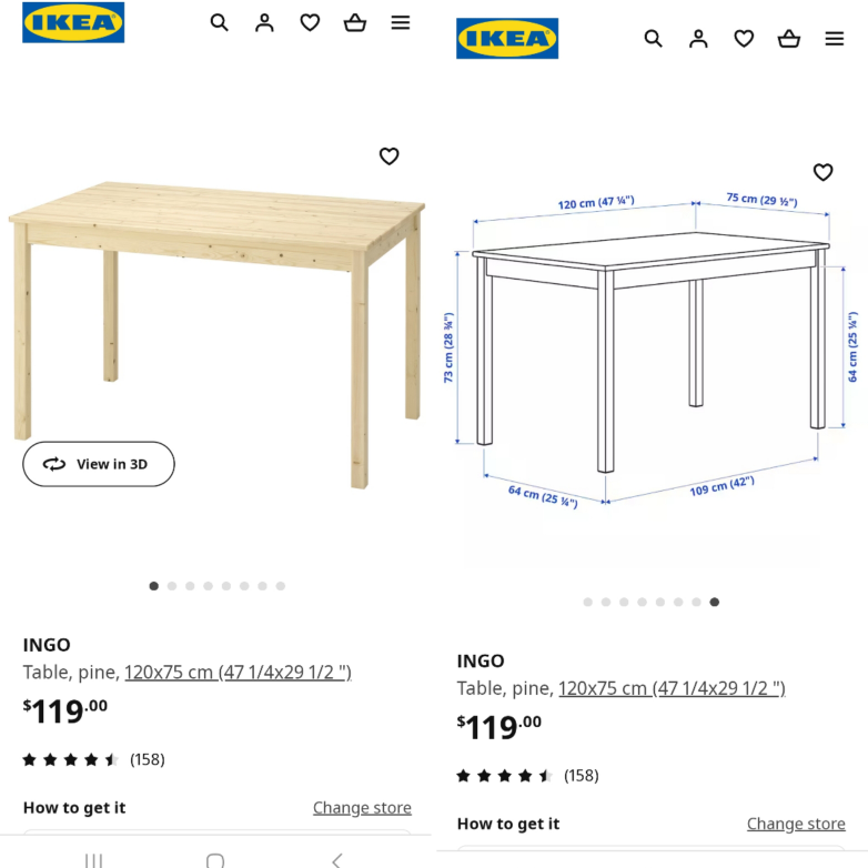 Ikea dining table brand new image indicator(2)