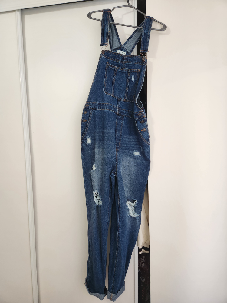 ladies jeans romper thumbnail